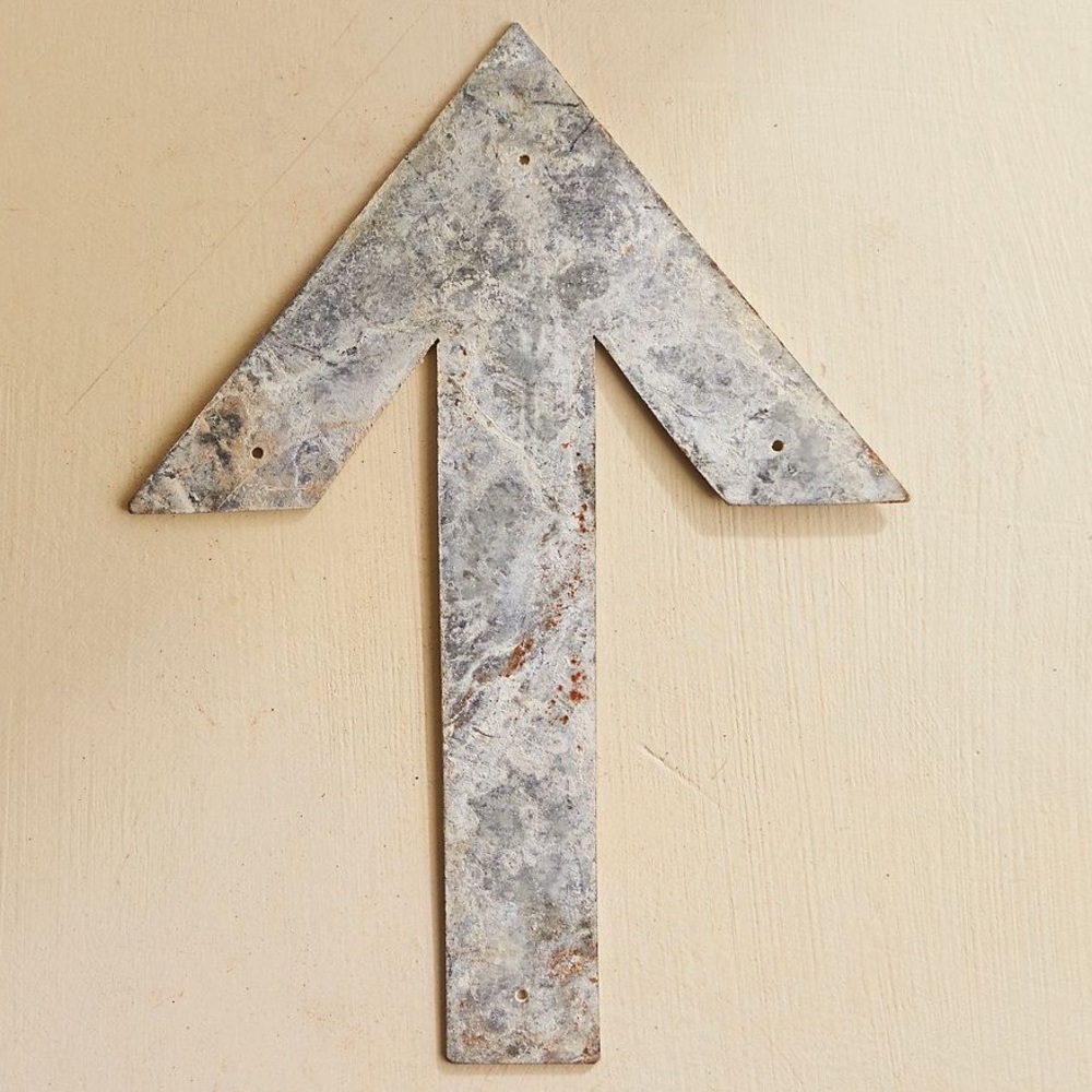 Anthropologie Terrain Iron Arrow Anthro Home Decor New Metal Farmhouse Weathered